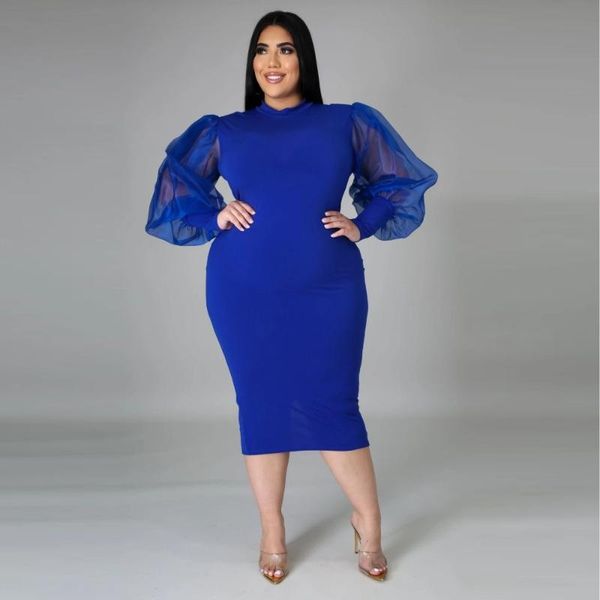 plus size dresses xl-5xl wholesale drop 2021 fall women dress fashion solid color long sleeve mesh elegant business casual, Black
plus size dresses xl-5xl wholesale drop 2021 fall women dress fashion solid color long sleeve mesh elegant business casual, Black