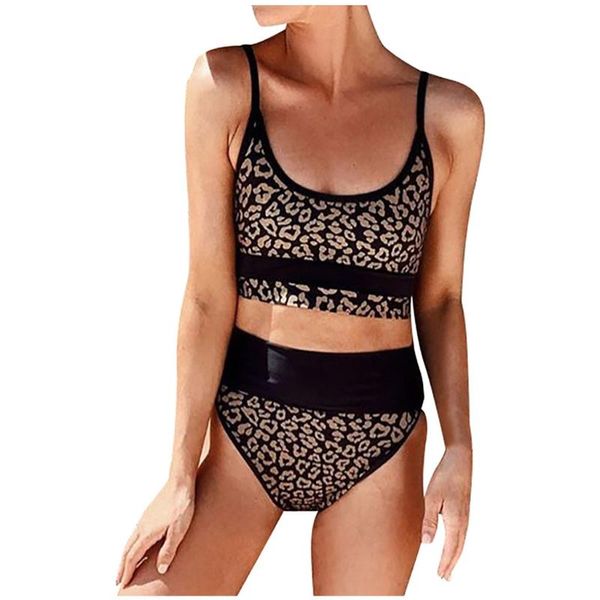 women's swimwear bikini set swimsuit women leopard print push-up padded bra beach female bathing suits high waist, White;black
women's swimwear bikini set swimsuit women leopard print push-up padded bra beach female bathing suits high waist, White;black