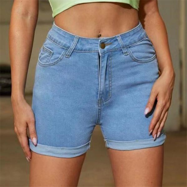 women's shorts denim the high-waisted stretch hem women 2021 summer casual jeans ladies elastic fashion solid, White;black
women's shorts denim the high-waisted stretch hem women 2021 summer casual jeans ladies elastic fashion solid, White;black