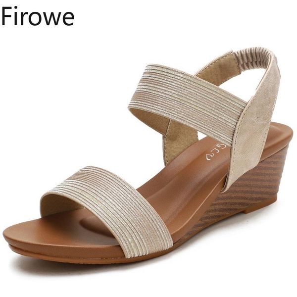 sandals firowe women's wedge roman style fashion summer large size gladiator casua elastic band sandalias de verano para mujer, Black
sandals firowe women's wedge roman style fashion summer large size gladiator casua elastic band sandalias de verano para mujer, Black