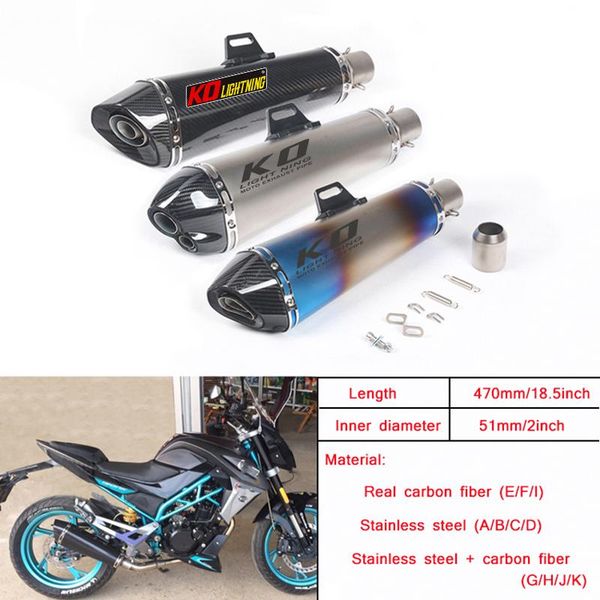 motorcycle exhaust system universal muffler pipe with removable db killer silp on 38-51mm real carbon fiber
motorcycle exhaust system universal muffler pipe with removable db killer silp on 38-51mm real carbon fiber