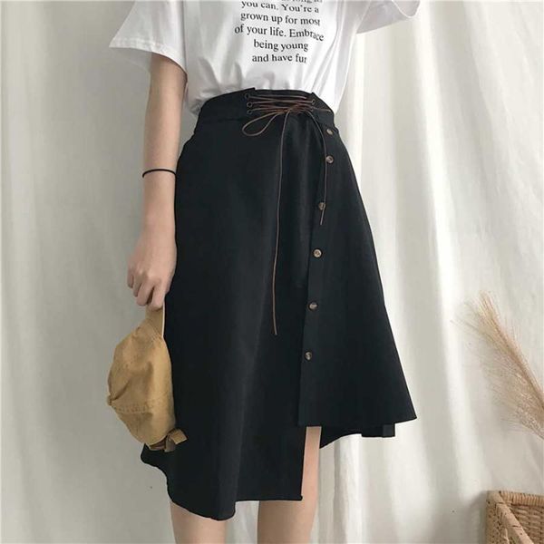 skirts casual wild high waist skirt women long korean fashion vintage asymmetrical autumn streetwear harajuku womens 5h165, Black
skirts casual wild high waist skirt women long korean fashion vintage asymmetrical autumn streetwear harajuku womens 5h165, Black