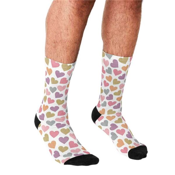 men's socks funny men colorful love hearts pattern printed hip hop happy cute boys street style crazy novelty for, Black
men's socks funny men colorful love hearts pattern printed hip hop happy cute boys street style crazy novelty for, Black