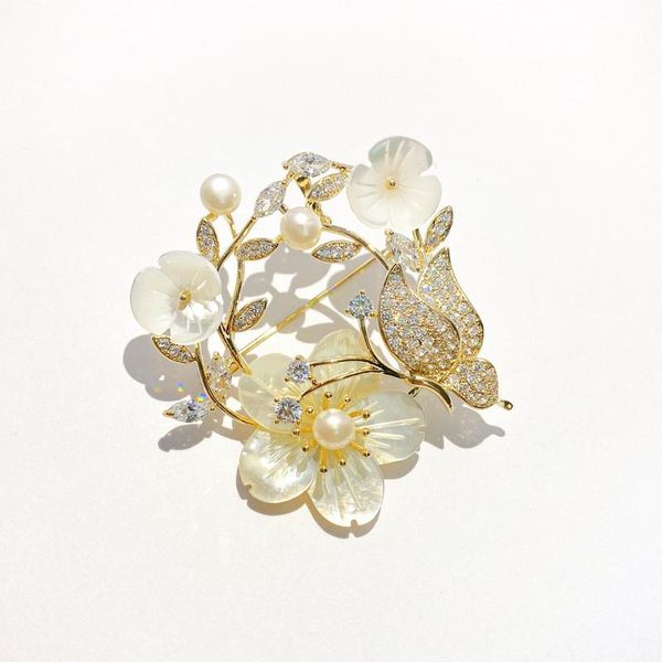 pins, brooches luxury cubic zirconia flower brooch pin delicate shell floral flowers pins and for women evening dress accessories, Gray
pins, brooches luxury cubic zirconia flower brooch pin delicate shell floral flowers pins and for women evening dress accessories, Gray