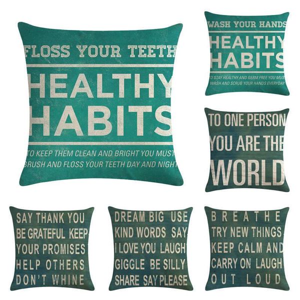 cushion/decorative pillow square cotton linen letter health habit printed throw case patter cushion cover cojines decorativos para sofa whol
cushion/decorative pillow square cotton linen letter health habit printed throw case patter cushion cover cojines decorativos para sofa whol