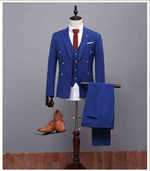 men's suits & blazers moda azul real dos homens ternos de casamento feitos sob encomenda alta qualida smoking 3 peça noivo hgso, White;black
men's suits & blazers moda azul real dos homens ternos de casamento feitos sob encomenda alta qualida smoking 3 peça noivo hgso, White;black