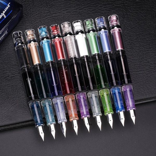 fountain pens 9 color transparent white colour business office medium nib pen students calligraphy finance
fountain pens 9 color transparent white colour business office medium nib pen students calligraphy finance