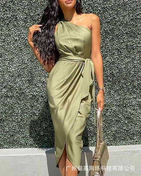 casual dresses summer dress women's 2021 solid - belt shoulder design party backless satin slim fit, Black;gray
casual dresses summer dress women's 2021 solid - belt shoulder design party backless satin slim fit, Black;gray