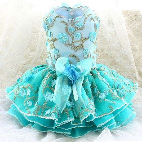 handmade dog apparel clothes blue embroider flowers tutu party gown bow knot pet cat princess dress
handmade dog apparel clothes blue embroider flowers tutu party gown bow knot pet cat princess dress