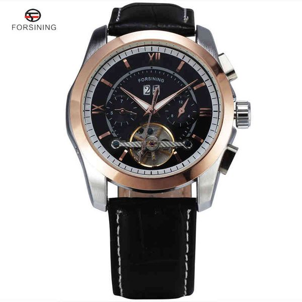 forsining men's watch automatic tourbillon business leather band calendar original brand wristwatch militar mechanical watches, Slivery;brown
forsining men's watch automatic tourbillon business leather band calendar original brand wristwatch militar mechanical watches, Slivery;brown