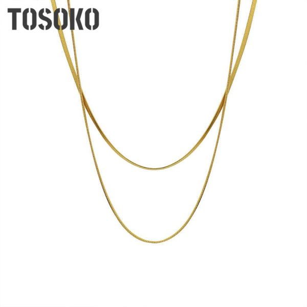 chokers stainless steel jewelry double blade snake bone chain necklace simple clavicle for women bsp1105, Golden;silver
chokers stainless steel jewelry double blade snake bone chain necklace simple clavicle for women bsp1105, Golden;silver