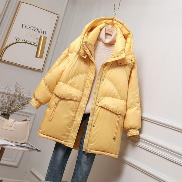 women's down & parkas korean winter white duck coats women fashion thickened hooded puffer jackets warm female solid color loose outwea, Black
women's down & parkas korean winter white duck coats women fashion thickened hooded puffer jackets warm female solid color loose outwea, Black