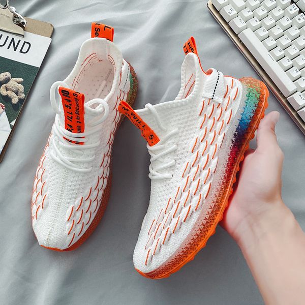 men sneakers breathable lightweight flying woven shoes shock absorption casual running shoes zapatillas hombre, Black
men sneakers breathable lightweight flying woven shoes shock absorption casual running shoes zapatillas hombre, Black
