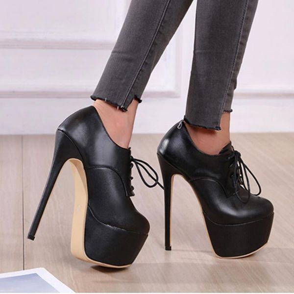 dress shoes karin elegant shoelace 2021 woman female super thin high heels pumps women spring heeled platform, Black
dress shoes karin elegant shoelace 2021 woman female super thin high heels pumps women spring heeled platform, Black