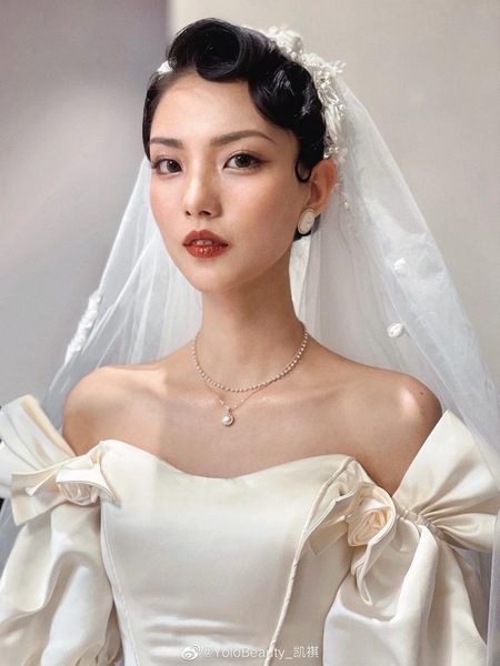 bridal veils ueen vs323 wedding fingertip length bride veil short flower 1 tier french romantic soft tulle accessories, Black
bridal veils ueen vs323 wedding fingertip length bride veil short flower 1 tier french romantic soft tulle accessories, Black