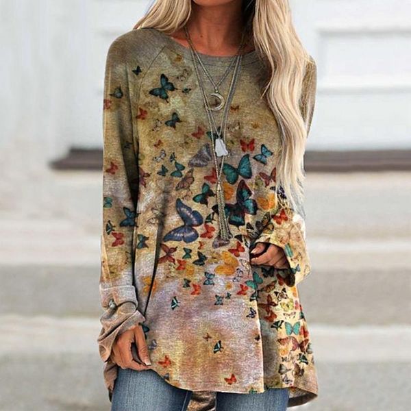 women's t-shirt women casual long sleeve design abstract face print butterfly spring autumn fashion elegant tee shirt, White
women's t-shirt women casual long sleeve design abstract face print butterfly spring autumn fashion elegant tee shirt, White