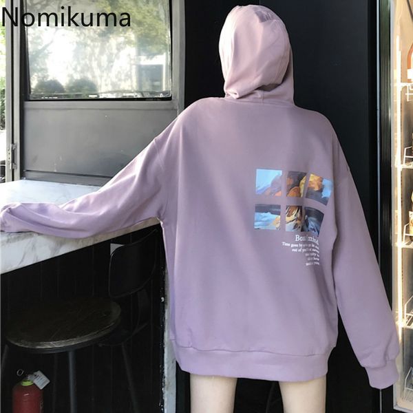 nomikuma hooded hoodies women printed casual loose long sleeve jackets female korean chic bf style sweatshirts ladies 3e100 210514, Black
nomikuma hooded hoodies women printed casual loose long sleeve jackets female korean chic bf style sweatshirts ladies 3e100 210514, Black