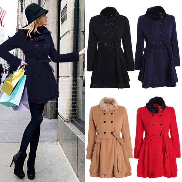 women's wool & blends cashmere woolen women coat winter plus size thick warm solid sashes manteau femme abrigos mujer plaszcze damskie, Black
women's wool & blends cashmere woolen women coat winter plus size thick warm solid sashes manteau femme abrigos mujer plaszcze damskie, Black