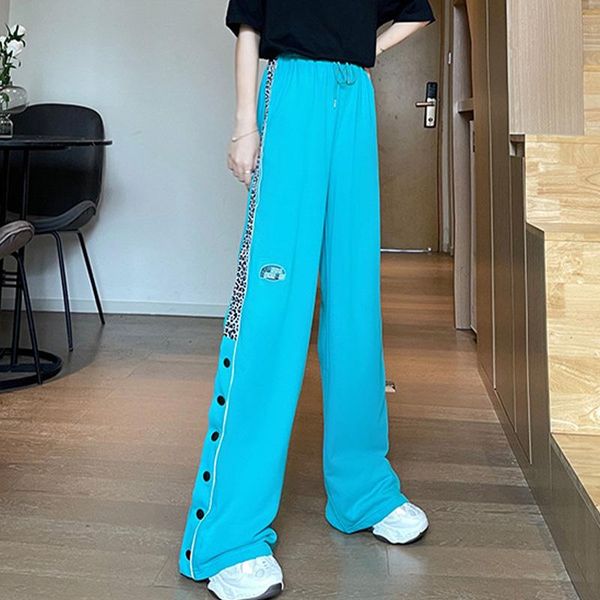women's pants & capris women leopard patchwork wide leg botton loose casual lace up drawstring ladies straight full trousers summer 202, Black;white
women's pants & capris women leopard patchwork wide leg botton loose casual lace up drawstring ladies straight full trousers summer 202, Black;white