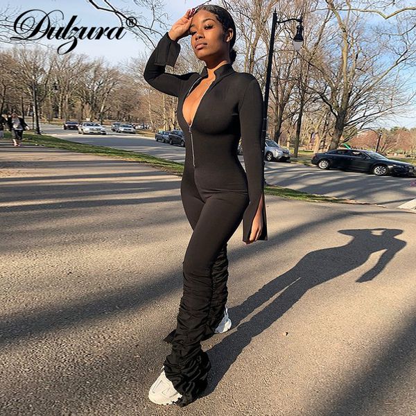 women long sleeve stacked jumpsuit zipper patchwork skinny bodycon streetwear 2021 autumn winter sporty romper club, Black;white
women long sleeve stacked jumpsuit zipper patchwork skinny bodycon streetwear 2021 autumn winter sporty romper club, Black;white