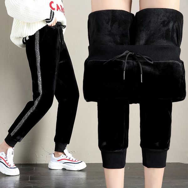 women's pants & capris women harem side striped patchwork thicken sweatpants winter warm fleece leggings black sport high waist trouser, Black;white
women's pants & capris women harem side striped patchwork thicken sweatpants winter warm fleece leggings black sport high waist trouser, Black;white