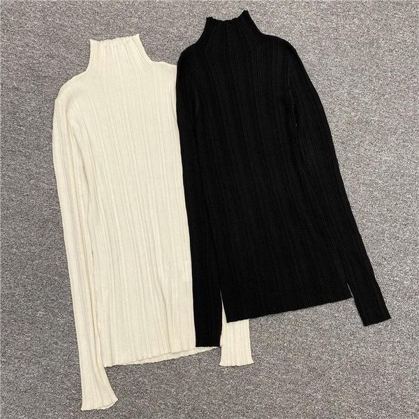 women's sweaters 2021 womens slim knitted sweater turtleneck long sleeve stripes knitwear jumper female bottoming pullover wild stylish, White;black
women's sweaters 2021 womens slim knitted sweater turtleneck long sleeve stripes knitwear jumper female bottoming pullover wild stylish, White;black