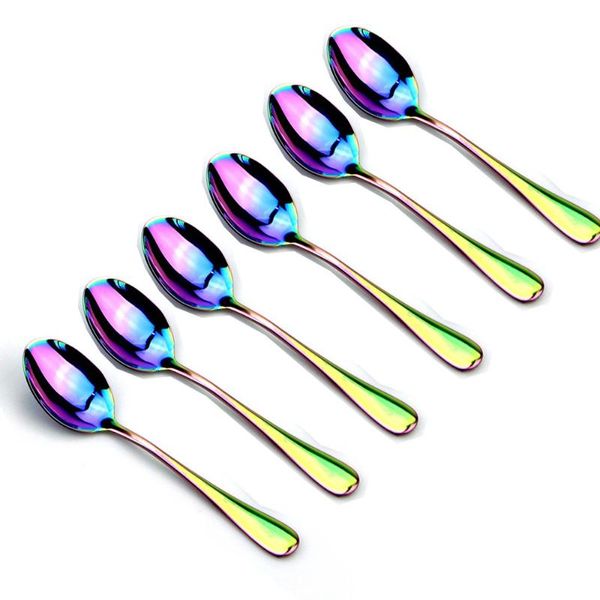 spoons 4 6 8 10pcs stainless steel rainbow color teaspoon western style dinnerware set ice cream kids coffee spoon soup tableware
spoons 4 6 8 10pcs stainless steel rainbow color teaspoon western style dinnerware set ice cream kids coffee spoon soup tableware