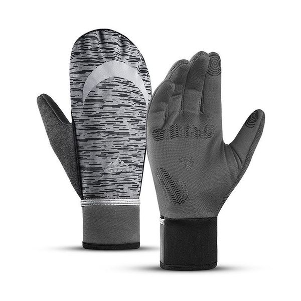 cycling gloves men winter outdoors thicken warm non-slip cover fingers waterproof windproof reflective mitten, Black
cycling gloves men winter outdoors thicken warm non-slip cover fingers waterproof windproof reflective mitten, Black