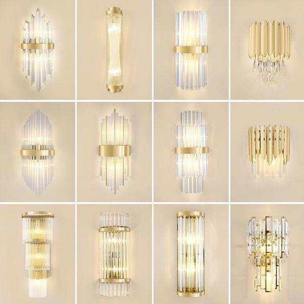 nordic crystal led wall lamp surface mount parlor bedroom bathroom lights 110-220v e14 home decoration loft sconce
nordic crystal led wall lamp surface mount parlor bedroom bathroom lights 110-220v e14 home decoration loft sconce