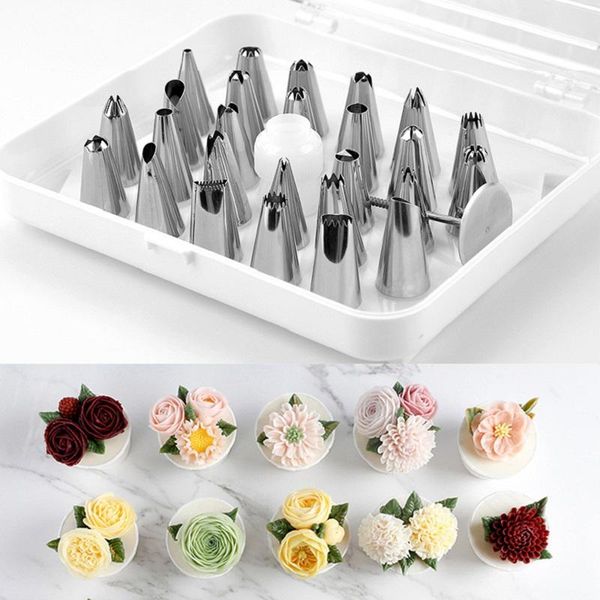 baking & pastry tools 26pcs/set good quality stainless steel icing piping nozzles cream cake nozzle tips set accessories
baking & pastry tools 26pcs/set good quality stainless steel icing piping nozzles cream cake nozzle tips set accessories