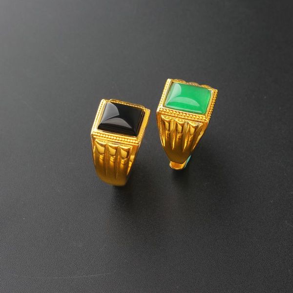 wedding rings men's ring classic black/green natural charm stone antique carving 24k gold color jewelry ladies, Slivery;golden
wedding rings men's ring classic black/green natural charm stone antique carving 24k gold color jewelry ladies, Slivery;golden