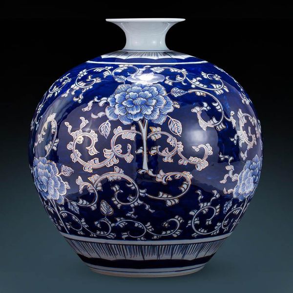 vases jingdezhen gold vase ornament hand-painted blue and white porcelain pomegranate bottle chinese living room ceramic
vases jingdezhen gold vase ornament hand-painted blue and white porcelain pomegranate bottle chinese living room ceramic