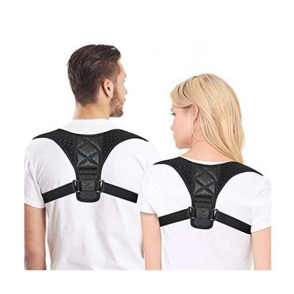 brace support belt adjustable back posture corrector clavicle spine shoulder lumbar correction, Black;blue
brace support belt adjustable back posture corrector clavicle spine shoulder lumbar correction, Black;blue