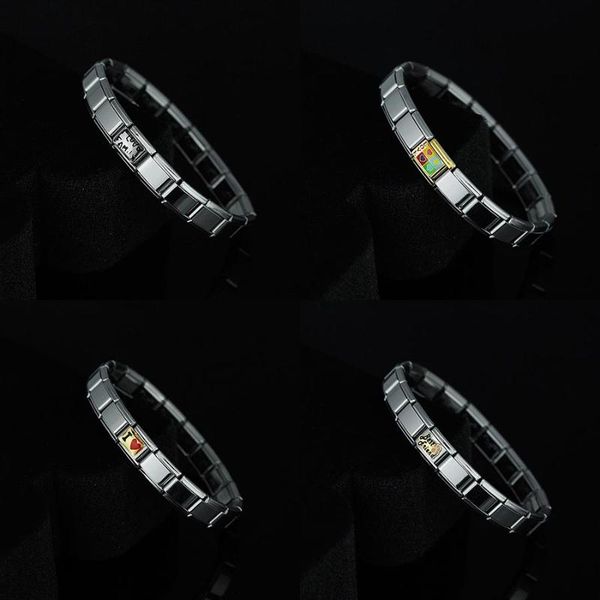 link, chain bracelets for women men bangles silver 2021 fashion jewelry family stainless steel bracelet diy wholesale, Black
link, chain bracelets for women men bangles silver 2021 fashion jewelry family stainless steel bracelet diy wholesale, Black