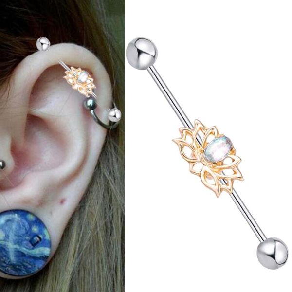 other flower industrial barbell cartilage earring body piercing jewelry 14g, Slivery;golden
other flower industrial barbell cartilage earring body piercing jewelry 14g, Slivery;golden