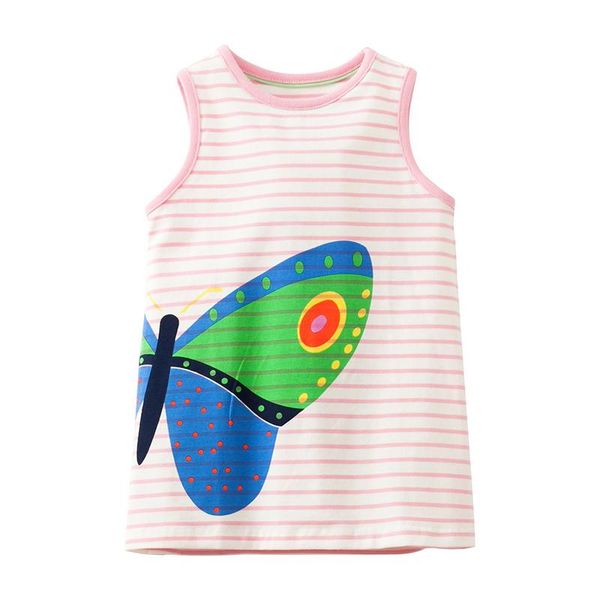 girl's dresses little maven summer kids clothing pink striped sleeveless color butterfly printed o-neck knitted 1-6yrs cotton girls, Red;yellow
girl's dresses little maven summer kids clothing pink striped sleeveless color butterfly printed o-neck knitted 1-6yrs cotton girls, Red;yellow