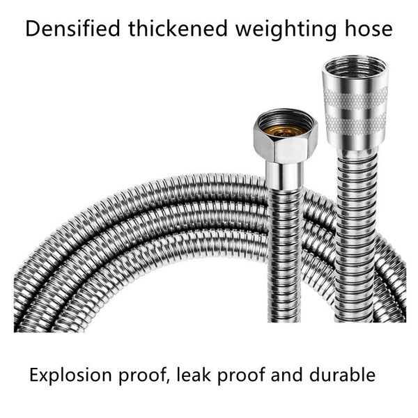 bath accessory set bathroom water heater pipe fittings explosion proof densified thickened stainless steel shower hose 1.5/2m/3m
bath accessory set bathroom water heater pipe fittings explosion proof densified thickened stainless steel shower hose 1.5/2m/3m