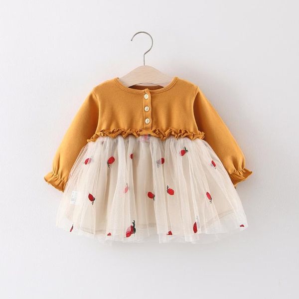 girl's dresses girls spring dress children casual one piece autumn kids 1 2 3 years full sleeve clothes for girl 2021 costume, Red;yellow
girl's dresses girls spring dress children casual one piece autumn kids 1 2 3 years full sleeve clothes for girl 2021 costume, Red;yellow