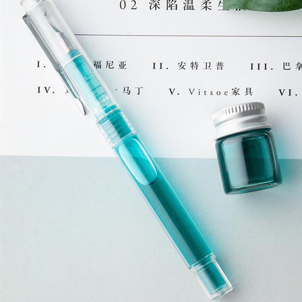 fountain pens tramol transparent demonstration color ink pen for male and female primary school students
fountain pens tramol transparent demonstration color ink pen for male and female primary school students