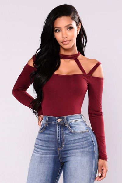 body mechanics clothing 2021 fashion women's cold shoulder long sleeve slim bodysuit bodycon halter skinny solid jumpsuit playsuit for, Black
body mechanics clothing 2021 fashion women's cold shoulder long sleeve slim bodysuit bodycon halter skinny solid jumpsuit playsuit for, Black