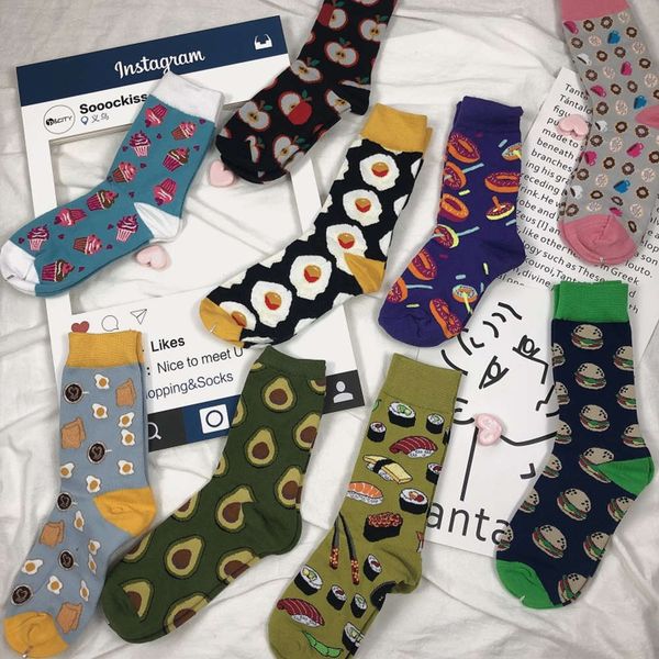 women fashion cartoon food & fruits patterned harajuku socks cotton casual breathable for female skateboard sox trendy, Black;white
women fashion cartoon food & fruits patterned harajuku socks cotton casual breathable for female skateboard sox trendy, Black;white