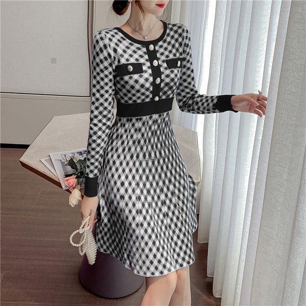 make long sleeve knit dress show thin winter little goddess of aristocratic air fan casual dresses, Black;gray
make long sleeve knit dress show thin winter little goddess of aristocratic air fan casual dresses, Black;gray