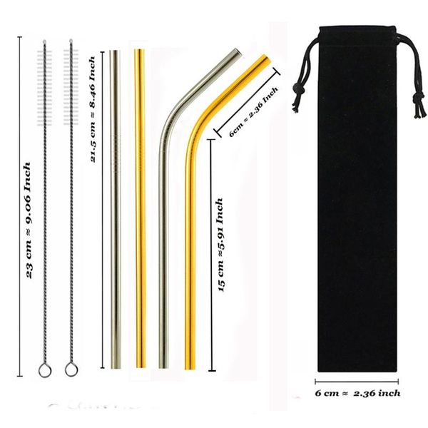 drinking straws reusable metal sets 304 stainless steel straw with cleaner brush bag for mugs 20/30oz drop
drinking straws reusable metal sets 304 stainless steel straw with cleaner brush bag for mugs 20/30oz drop