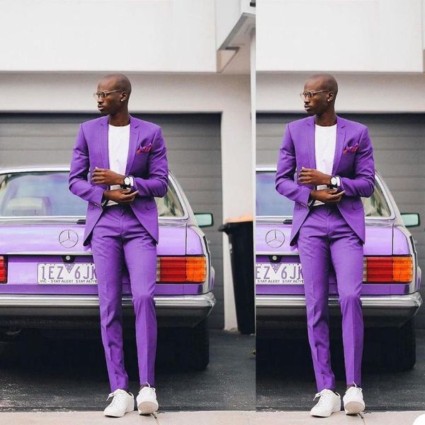 men's suits & blazers handsome purple groom wedding tuxedos slim fit prom party business outfit two pieces (jacket+pants), White;black
men's suits & blazers handsome purple groom wedding tuxedos slim fit prom party business outfit two pieces (jacket+pants), White;black