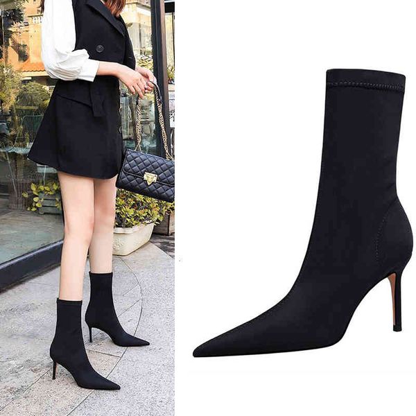 dress shoes eoeodoit botas de salto femininas, sapatos stiletto com 8 cm, slip on, outono e inverno, novo tipo 1c97, Black
dress shoes eoeodoit botas de salto femininas, sapatos stiletto com 8 cm, slip on, outono e inverno, novo tipo 1c97, Black