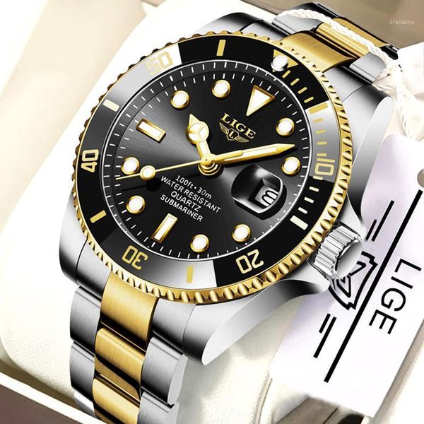 wristwatches 2021 lige men watches brand quartz clock stainless steel waterproof sports wristwatch for mens chronograph zegarek meski, Slivery;brown
wristwatches 2021 lige men watches brand quartz clock stainless steel waterproof sports wristwatch for mens chronograph zegarek meski, Slivery;brown