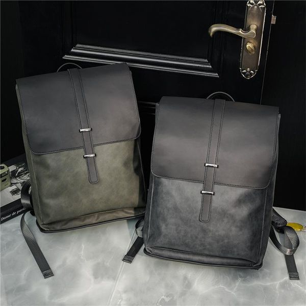 backpack vinatge matte pu leather men fashion designer large capacity men's backpacks student school bag lap2021
backpack vinatge matte pu leather men fashion designer large capacity men's backpacks student school bag lap2021