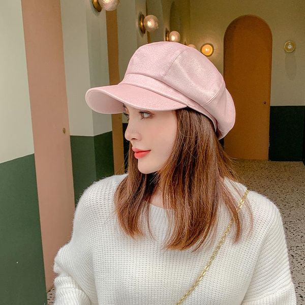 stingy brim hats octagonal caps fashion shiny leather for women autumn winter solid color sboy cap hat artist beret painter, Blue;gray
stingy brim hats octagonal caps fashion shiny leather for women autumn winter solid color sboy cap hat artist beret painter, Blue;gray