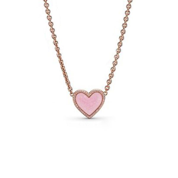 new 2021 100% 925 sterling necklace silver colours pink heart fit diy original fshion jewelry gift 111
new 2021 100% 925 sterling necklace silver colours pink heart fit diy original fshion jewelry gift 111