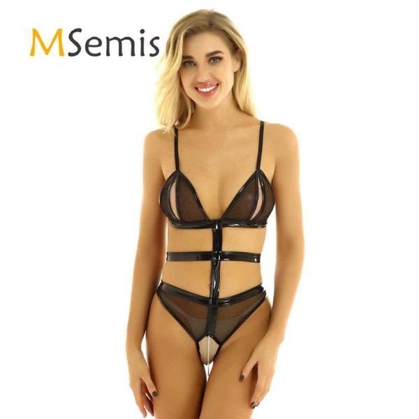 womens one-piece sheer mesh lingerie adjustable spaghetti shoulder straps nipple split crotchless teddy bodysuit nightwear suits
womens one-piece sheer mesh lingerie adjustable spaghetti shoulder straps nipple split crotchless teddy bodysuit nightwear suits